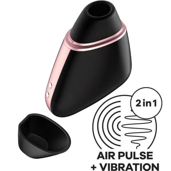 Satisfyer App Enabled Love Triangle Clit Massager Black - Image 4