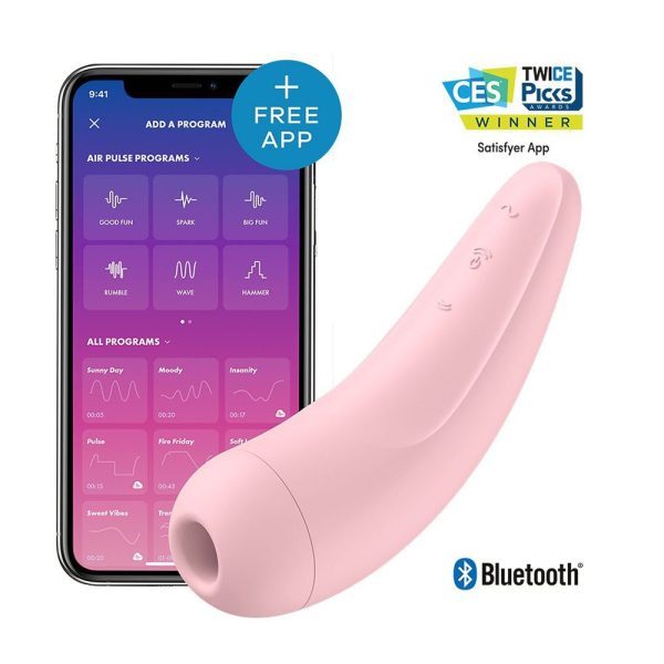 Satisfyer App Enabled Curvy 2 Plus Clitoral Massager Pink - Image 6