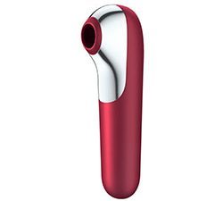 Satisfyer App Enabled Dual Love Clitoral Massager Red