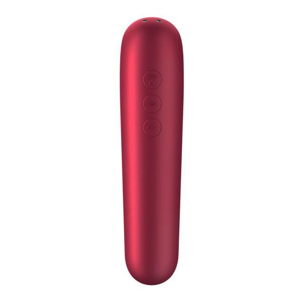 Satisfyer App Enabled Dual Love Clitoral Massager Red - Image 6