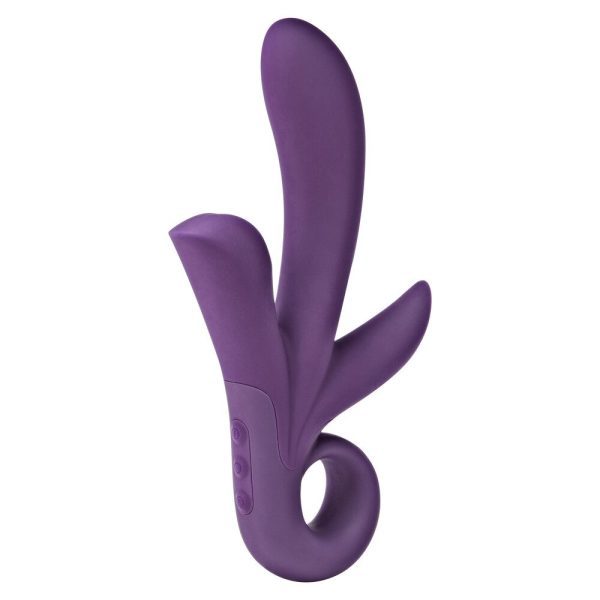 ToyJoy Trinity Triple Pleasure Vibrator Purple - Image 2