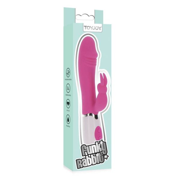 ToyJoy Funky Rabbit Vibrator Pink - Image 5