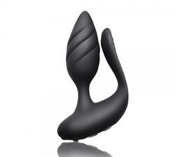 Rocks Off Cocktail Remote Control Couple's Vibe Black