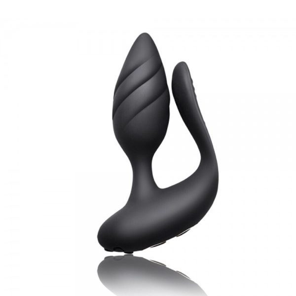Rocks Off Cocktail Remote Control Couple's Vibe Black - Image 2