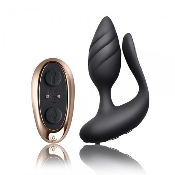 Rocks Off Cocktail Remote Control Couple's Vibe Black - Image 3