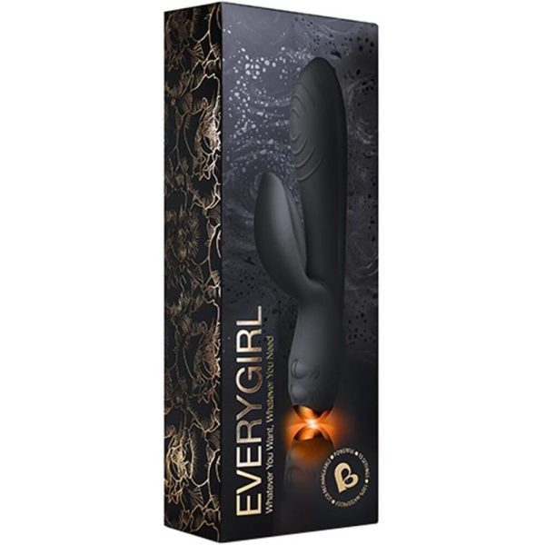 Rocks Off Everygirl Black Rechargeable Rabbit Vibrator - Image 5