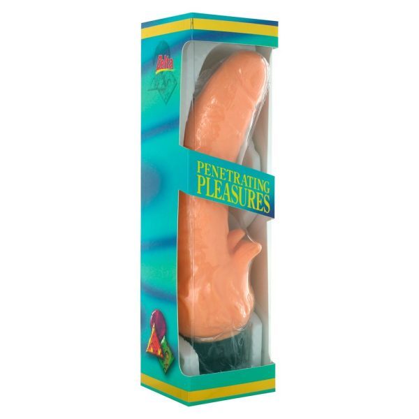 Vinyl Vibrator With Clitoral Stimulator - Image 3