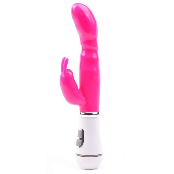 Slim G-Spot Twelve Speed Rabbit Vibrator Neon Pink - Image 3