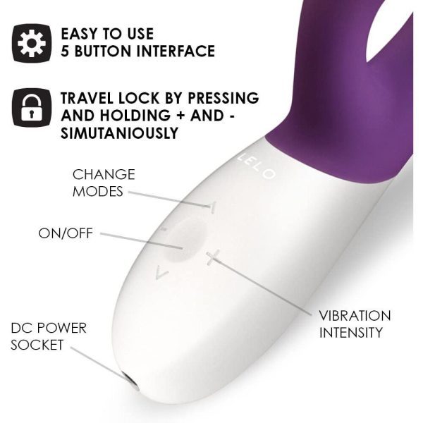 Lelo Ina Wave 2 Luxury Rechargeable Vibe Plum - Image 3