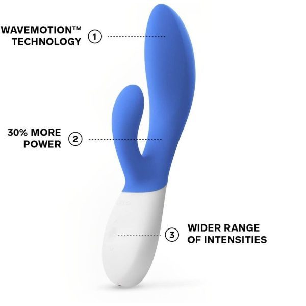Lelo Ina Wave 2 Luxury Rechargeable Vibe Blue - Image 3