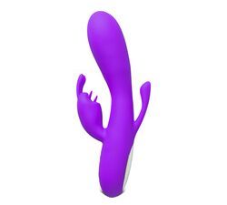 Double Bunny 12 speed Silicone Vibe Purple