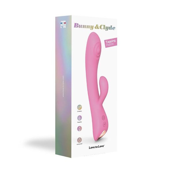 Love To Love Bunny And Clyde Tapping Rabbit Vibrator Pink - Image 5