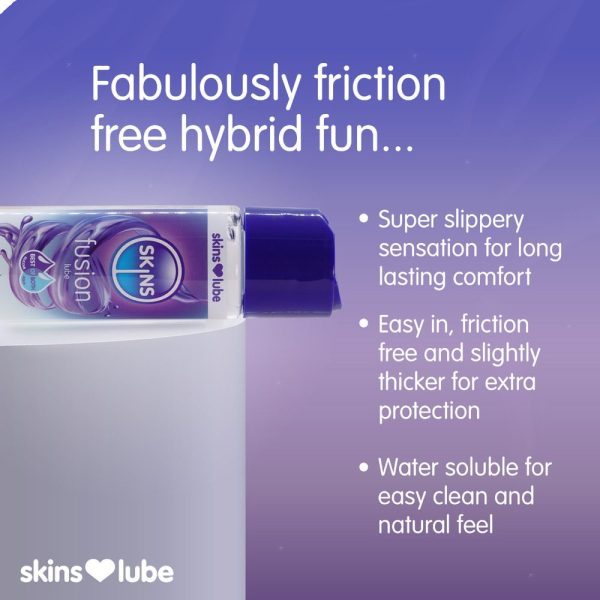 Skins Fusion Hybrid Silicone And Waterbased Lubricant 130ml - Image 3