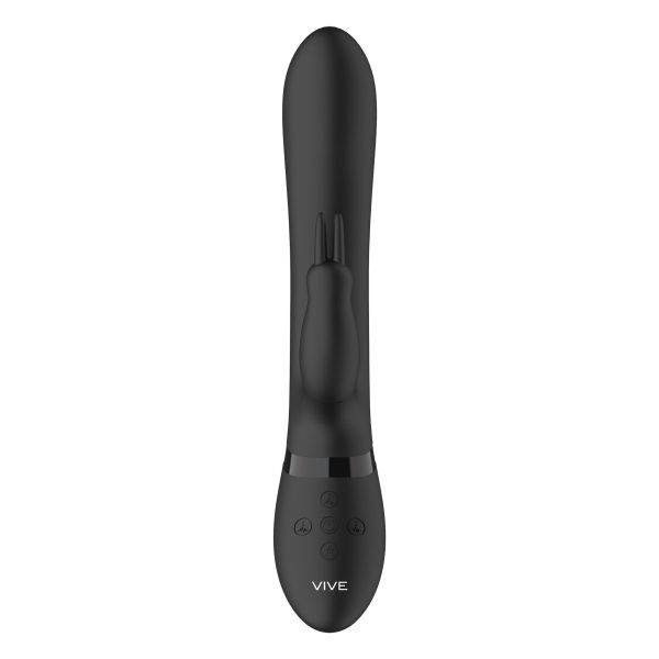 Vive Amoris Black Rabbit Vibrator With Stimulating Beads - Image 4