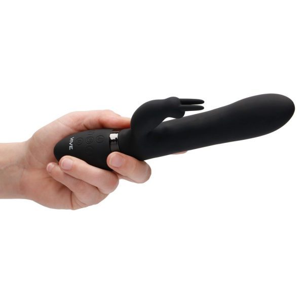 Vive Amoris Black Rabbit Vibrator With Stimulating Beads - Image 5