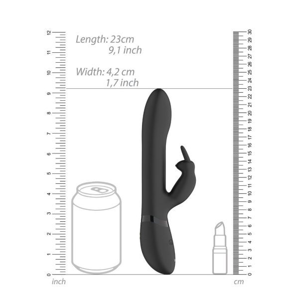 Vive Amoris Black Rabbit Vibrator With Stimulating Beads - Image 6