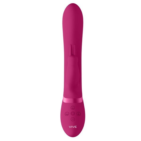 Vive Amoris Pink Rabbit Vibrator With Stimulating Beads - Image 4
