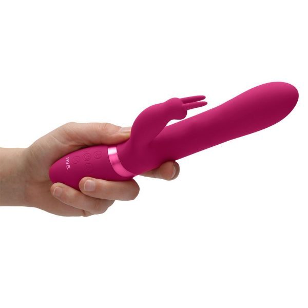 Vive Amoris Pink Rabbit Vibrator With Stimulating Beads - Image 5