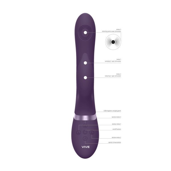 Vive Aimi Pulse Wave And Vibrate G Spot Vibrator Purple - Image 5