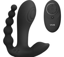 Vive Kata Double Penetrator Vibrator Black