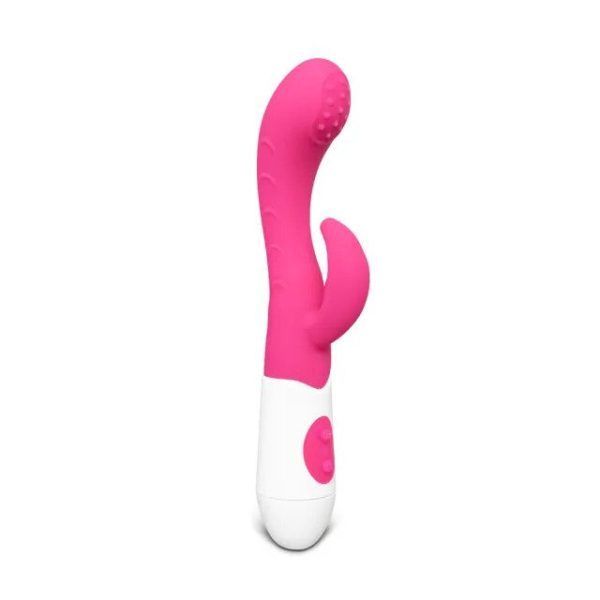 Silicone Dual Motors G-Spot Vibrator Pink - Image 3