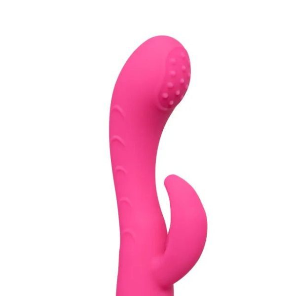 Silicone Dual Motors G-Spot Vibrator Pink - Image 5