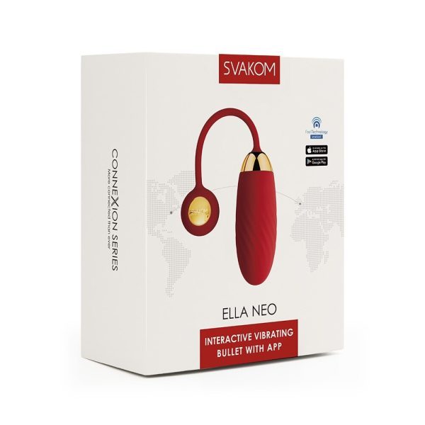 Svakom Ella Neo Red Interactive Vibrating Bullet - Image 5