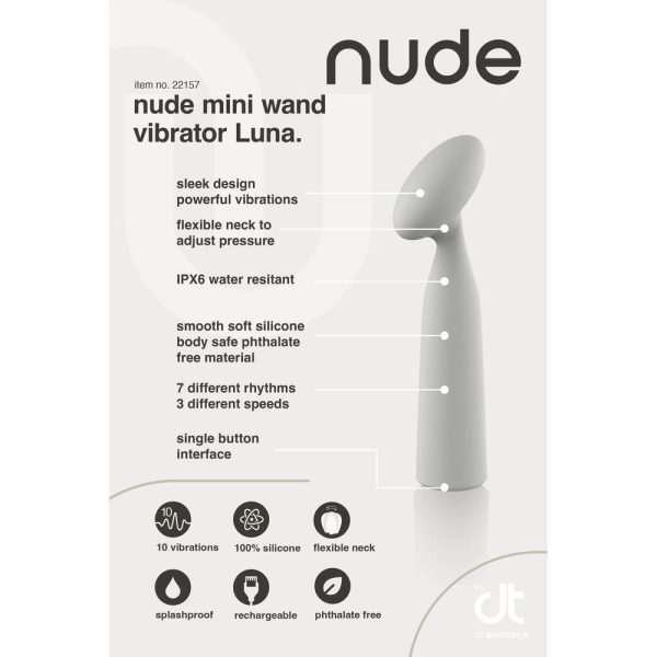 Nude Luna Mini Wand Vibrator - Image 4