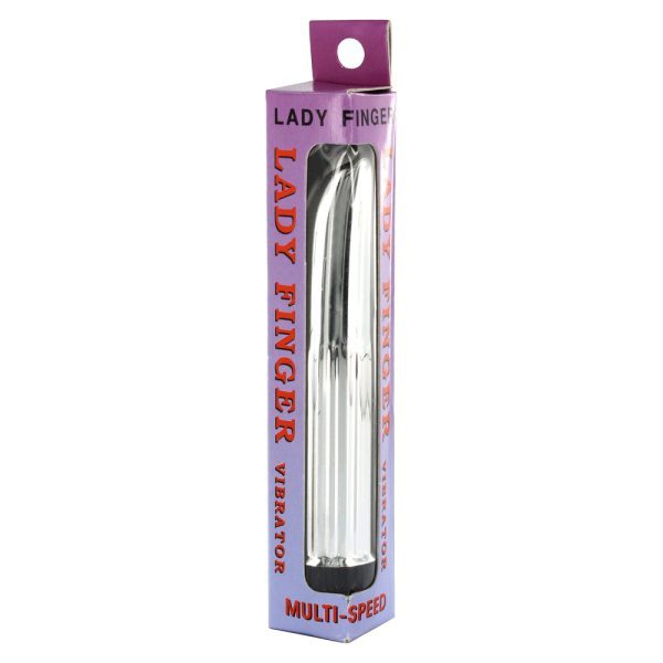 Lady Finger Mini Vibrator Silver - Image 3