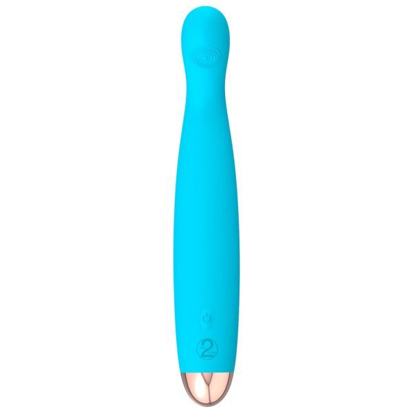 Cuties Silk Touch Rechargeable Mini Vibrator Blue - Image 4