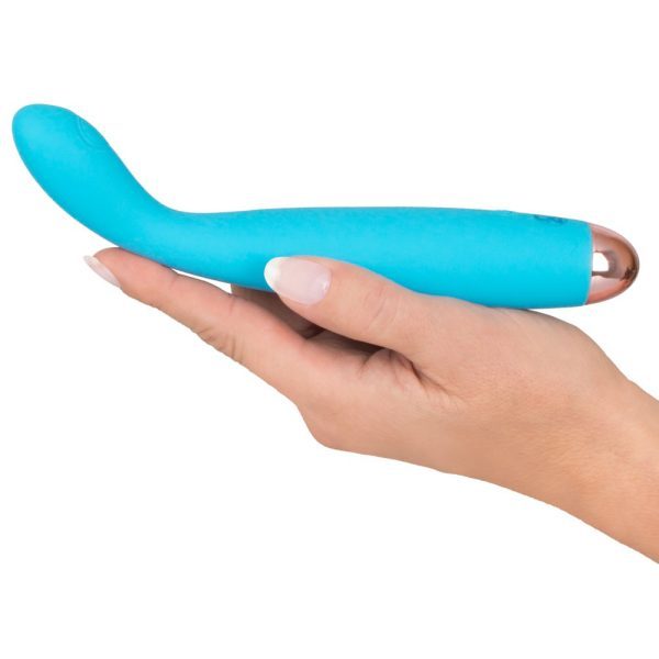 Cuties Silk Touch Rechargeable Mini Vibrator Blue - Image 5