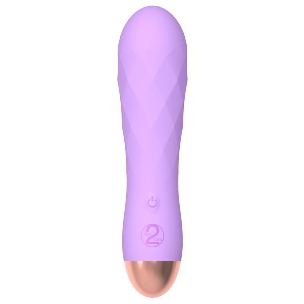 Cuties Silk Touch Rechargeable Mini Vibrator Purple - Image 3