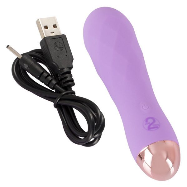 Cuties Silk Touch Rechargeable Mini Vibrator Purple - Image 5