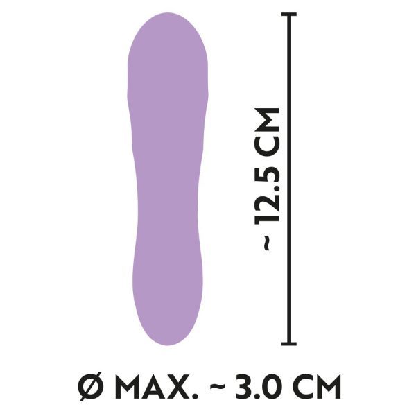 Cuties Silk Touch Rechargeable Mini Vibrator Purple - Image 6