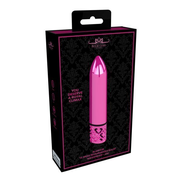 Royal Gems Glamour Rechargeable Bullet Pink - Image 3