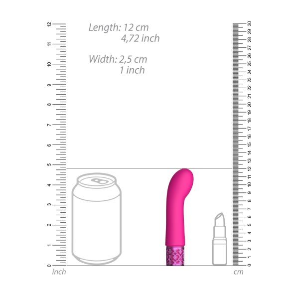 Royal Gems Bijou Rechargeable Silicone Bullet Pink - Image 4