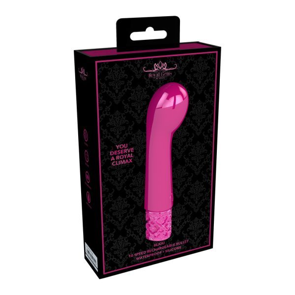 Royal Gems Bijou Rechargeable Silicone Bullet Pink - Image 5