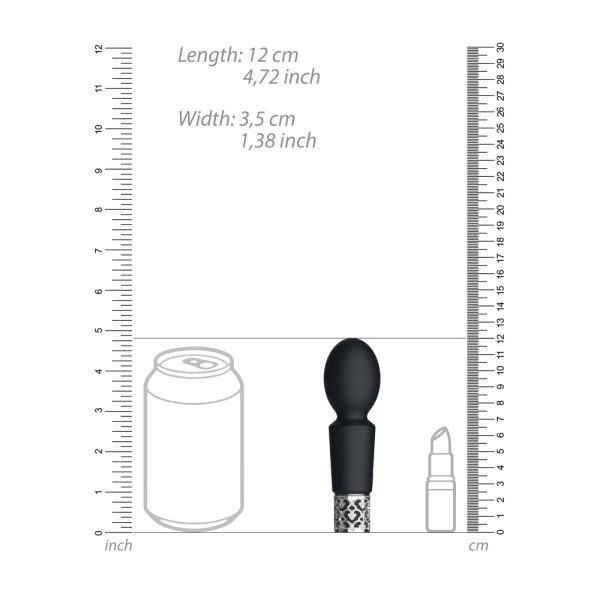 Royal Gems Brilliant Rechargeable Bullet Black - Image 3